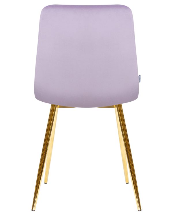 Стул обеденный DOBRIN ALEX, золотые ножки, фиолетовый велюр (V108-49) — изображение 5