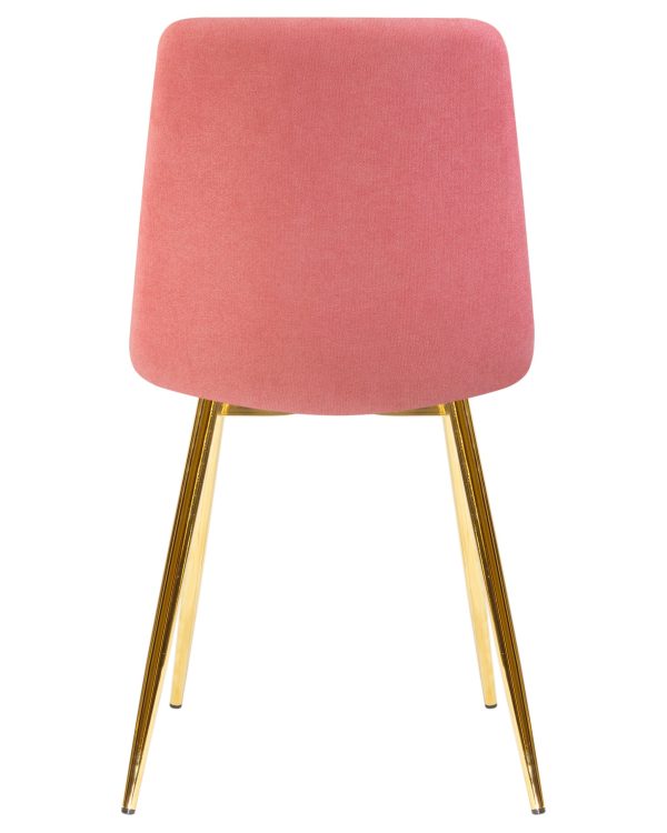 Стул обеденный DOBRIN ALEX, золотые ножки, розовая ткань (UF860-05B) — изображение 5