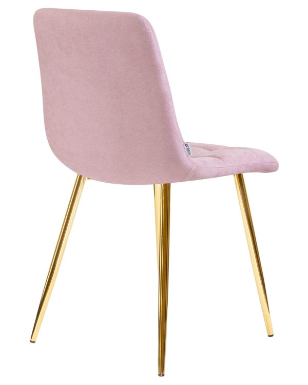 Стул обеденный DOBRIN ALEX, золотые ножки, сиреневая ткань (UF860-04B) — изображение 4
