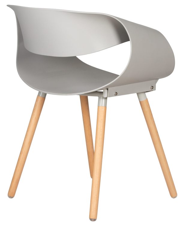 stul-obedennyj-dobrin-alien-nozhki-svetlyj-buk-cvet-svetlo-seryj-gr-01-4 Стул обеденный DOBRIN ALIEN, ножки светлый бук, цвет светло-серый (GR-01) — изображение 5
