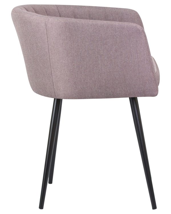 Стул обеденный DOBRIN ALINA, серая ткань (LAR-106D-25) — изображение 3