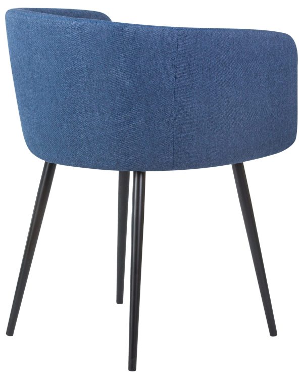 Стул обеденный DOBRIN ALINA, синяя ткань (LAR-106D-21) — изображение 4