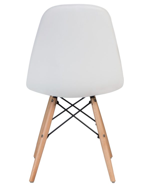 Стул обеденный DOBRIN BENNET, ножки светлый бук, белый — изображение 5