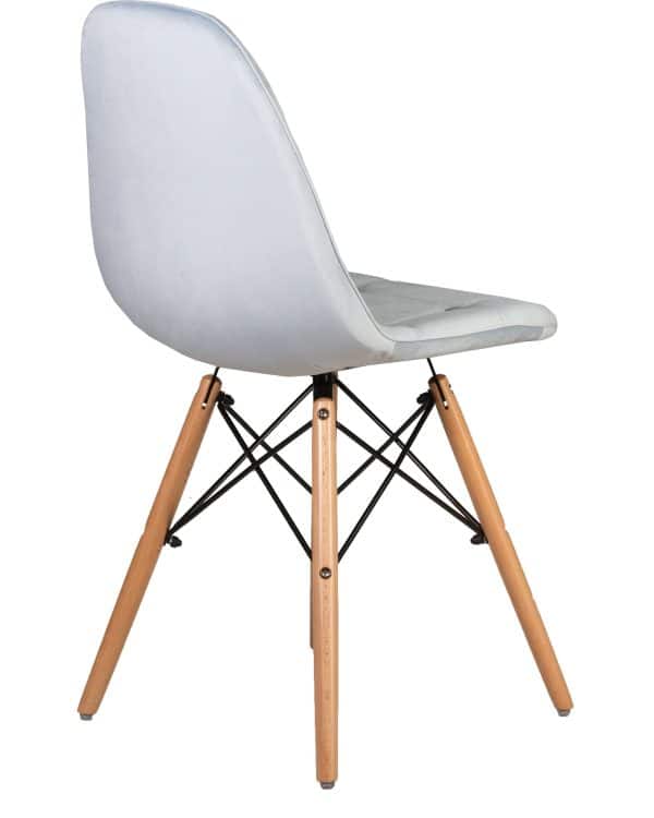 Стул обеденный DOBRIN BENNET, ножки светлый бук, пудрово-голубой велюр (HLR-15) — изображение 4