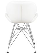 Стул обеденный DOBRIN BUTTERFLY CHROME, ножки хром, цвет белый — изображение 5