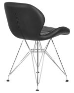Стул обеденный DOBRIN BUTTERFLY CHROME, ножки хром, цвет чёрный — изображение 4