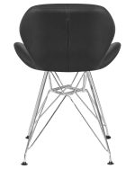 Стул обеденный DOBRIN BUTTERFLY CHROME, ножки хром, цвет чёрный — изображение 5