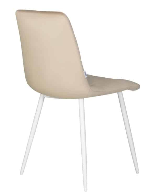 Стул обеденный DOBRIN CHILLY, Бежевый Holland 07, основание белое — изображение 5