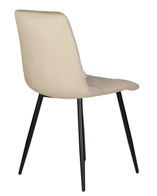 stul-obedennyj-dobrin-chilly-bezhevyj-holland-07-osnovanie-chernyj-4 Стул обеденный DOBRIN CHILLY, Бежевый Holland 07, основание черный — изображение 5