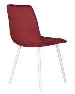 Стул обеденный DOBRIN CHILLY, Бордовый Holland 47, основание белое — изображение 5