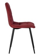 Стул обеденный DOBRIN CHILLY, Бордовый Holland 47, основание черный — изображение 5