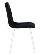 Стул обеденный DOBRIN CHILLY, Черный Holland 75, основание белое — изображение 4