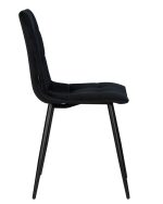 Стул обеденный DOBRIN CHILLY, Черный Holland 75, основание черное — изображение 4