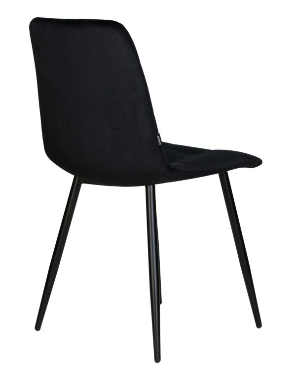 Стул обеденный DOBRIN CHILLY, Черный Holland 75, основание черное — изображение 5