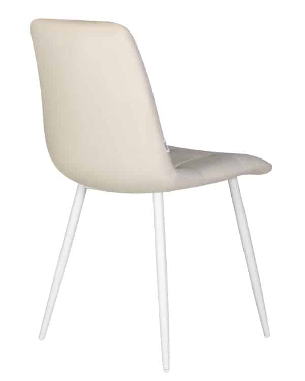 Стул обеденный DOBRIN CHILLY, Кремовый Holland 05, основание белое — изображение 5