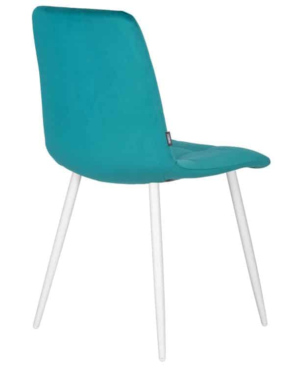 Стул обеденный DOBRIN CHILLY, Морской волны Holland 56, основание белое — изображение 4