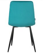 Стул обеденный DOBRIN CHILLY, Морской волны Holland 56, основание черное — изображение 5