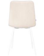 Стул обеденный DOBRIN CHILLY ROMBO, Бежевый Simple 44, основание белое — изображение 5