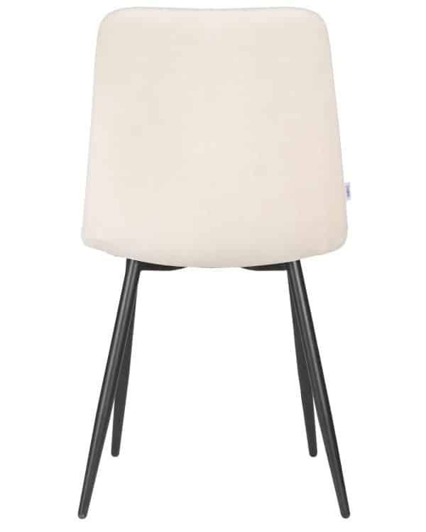 Стул обеденный DOBRIN CHILLY ROMBO, Бежевый Simple 44, основание черный — изображение 5