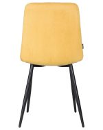 Стул обеденный DOBRIN CHILLY ROMBO, Горчичный Simple 15, основание черное — изображение 5