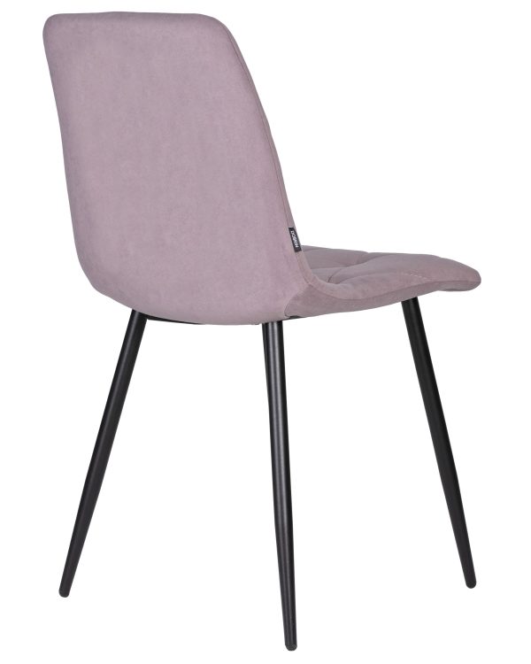 Стул обеденный DOBRIN CHILLY ROMBO, Лавандовый Simple 48, основание черное — изображение 4