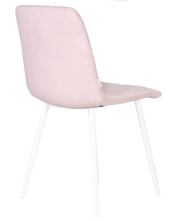 Стул обеденный DOBRIN CHILLY ROMBO, Розовый Simple 03, основание белый — изображение 4