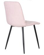 Стул обеденный DOBRIN CHILLY ROMBO, Розовый Simple 03, основание черное — изображение 4