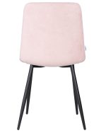 Стул обеденный DOBRIN CHILLY ROMBO, Розовый Simple 03, основание черное — изображение 5