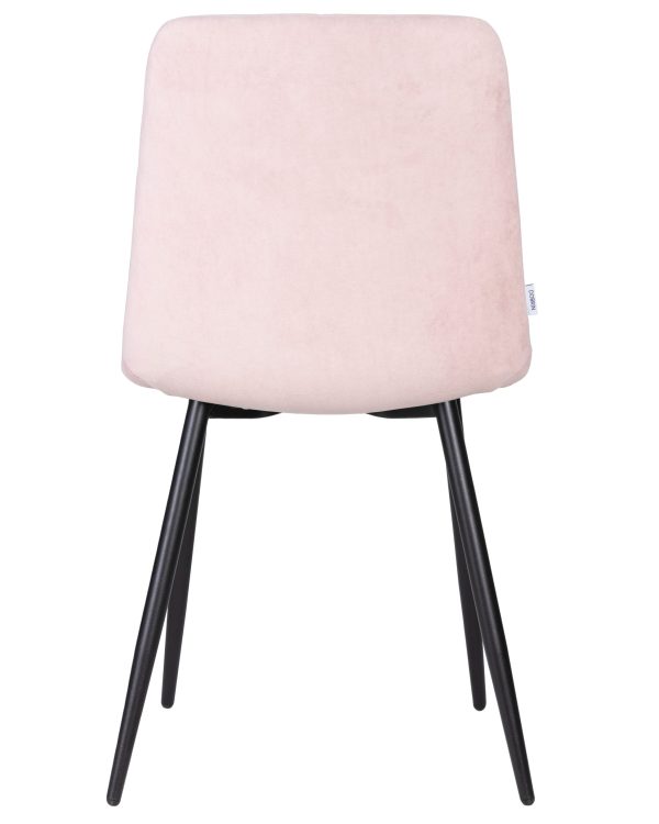 Стул обеденный DOBRIN CHILLY ROMBO, Розовый Simple 03, основание черное — изображение 5