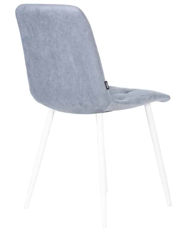 Стул обеденный DOBRIN CHILLY ROMBO, Серо-голубой Simple 26, основание белый — изображение 4