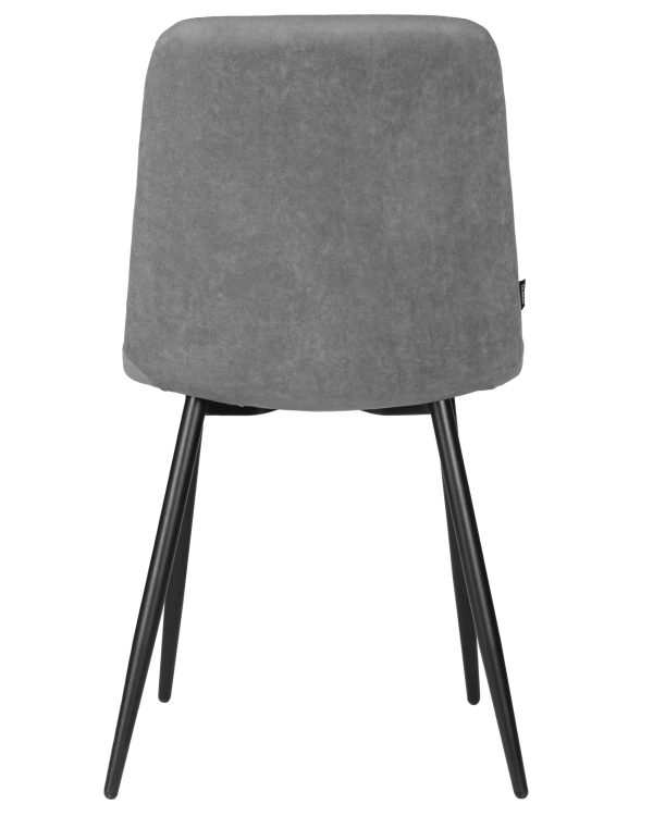 Стул обеденный DOBRIN CHILLY ROMBO, Серый Simple 33, основание черное — изображение 5