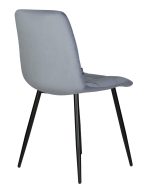 Стул обеденный DOBRIN CHILLY, Серо-голубой Holland 14, основание черное — изображение 4