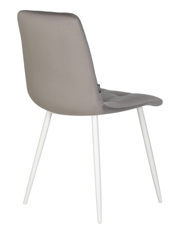 Стул обеденный DOBRIN CHILLY, Темно-серый Holland 18, основание белое — изображение 4