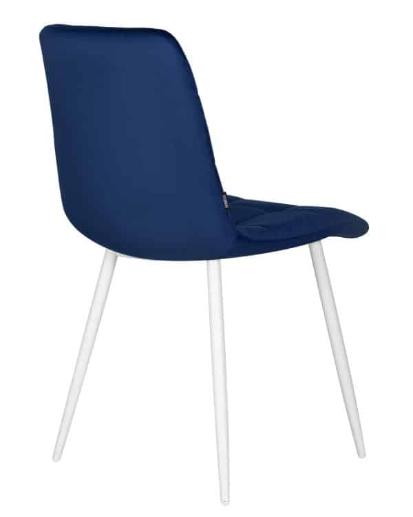 Стул обеденный DOBRIN CHILLY, Темно-синий Holland 60, основание белое — изображение 4