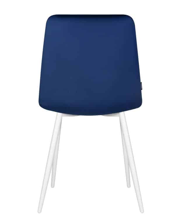 Стул обеденный DOBRIN CHILLY, Темно-синий Holland 60, основание белое — изображение 5
