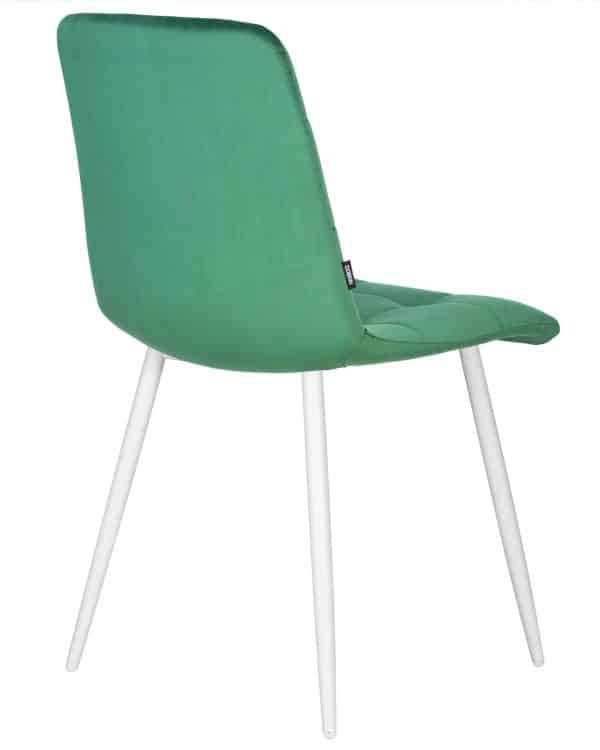 Стул обеденный DOBRIN CHILLY, Темно-зеленый Holland 30, основание белое — изображение 4