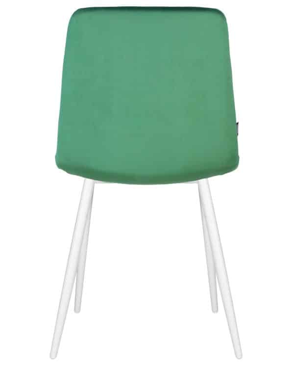 Стул обеденный DOBRIN CHILLY, Темно-зеленый Holland 30, основание белое — изображение 5