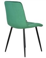 Стул обеденный DOBRIN CHILLY, Темно-зеленый Holland 30, основание черное — изображение 4