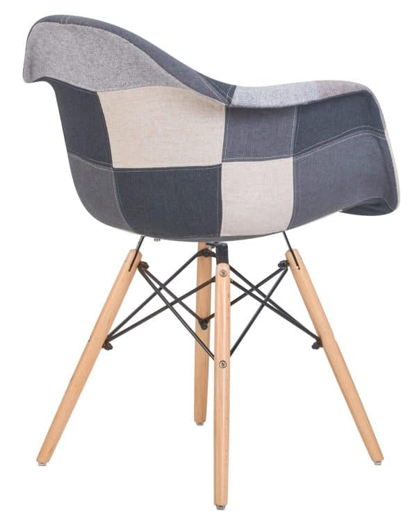 Стул обеденный DOBRIN DAW RACHEL, ножки светлый бук, сиденье 002 Puzzle — изображение 4