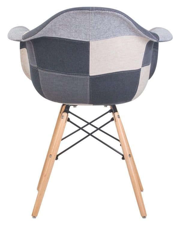 Стул обеденный DOBRIN DAW RACHEL, ножки светлый бук, сиденье 002 Puzzle — изображение 5