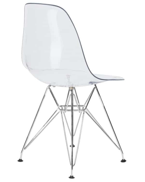 Стул обеденный DOBRIN DSR CASPER, ножки хром, цвет прозрачный — изображение 4