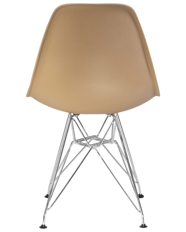Стул обеденный DOBRIN DSR, ножки хром, цвет бежевый (GR-03) — изображение 5