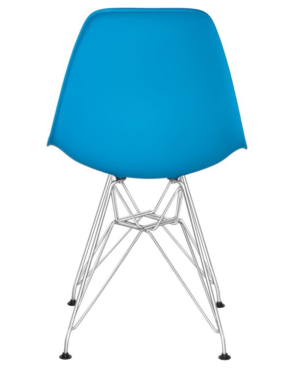 Стул обеденный DOBRIN DSR, ножки хром, цвет голубой (BE-02) — изображение 5