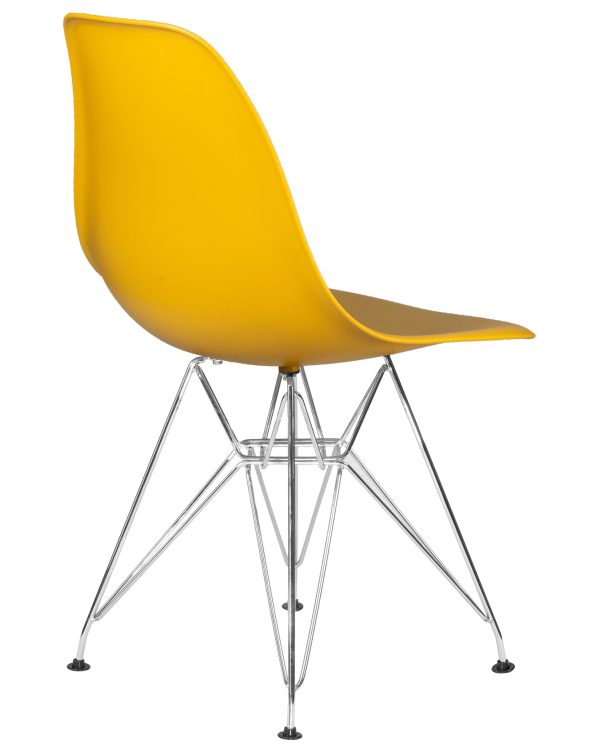 Стул обеденный DOBRIN DSR, ножки хром, цвет горчичный (Y-03) — изображение 4