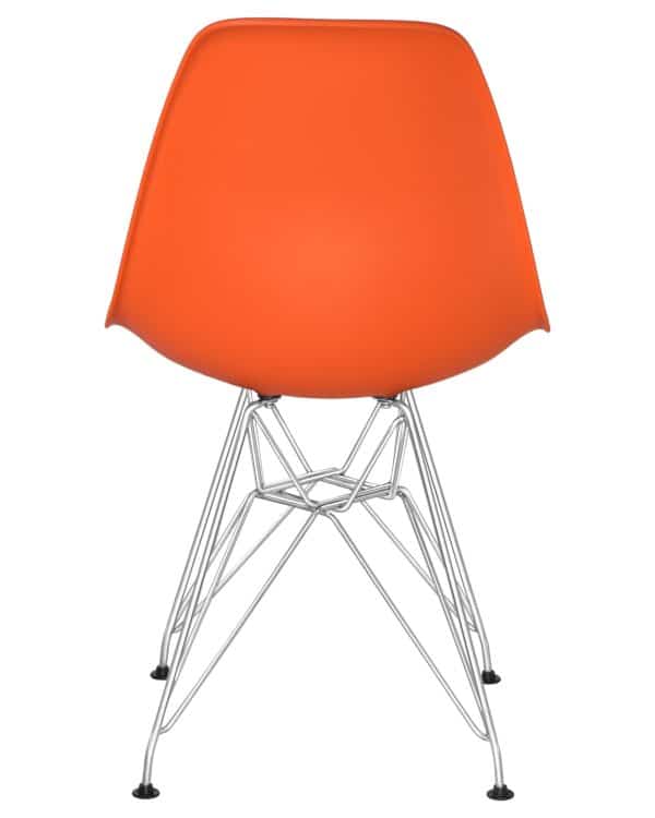 Стул обеденный DOBRIN DSR, ножки хром, цвет оранжевый (O-02) — изображение 5
