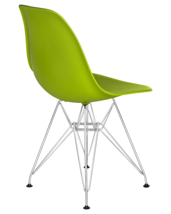 Стул обеденный DOBRIN DSR, ножки хром, цвет салатовый (G-08) — изображение 4