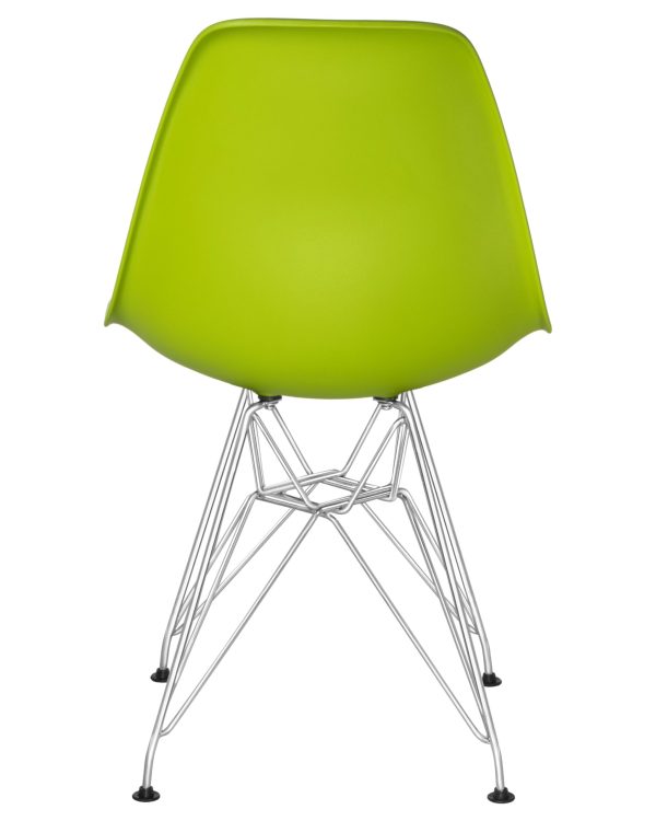 Стул обеденный DOBRIN DSR, ножки хром, цвет салатовый (G-08) — изображение 5