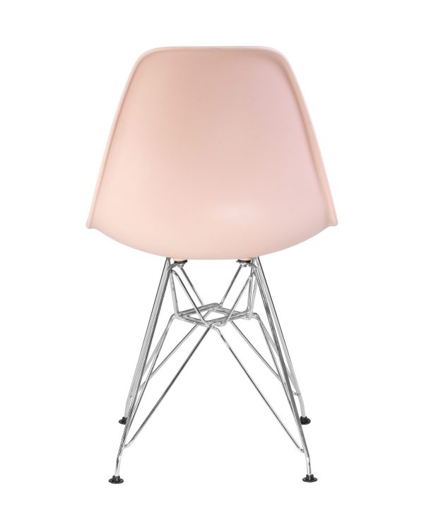 Стул обеденный DOBRIN DSR, ножки хром, цвет светло-розовый (PK-02) — изображение 5