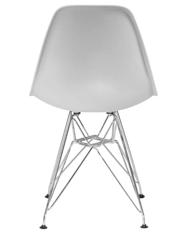 Стул обеденный DOBRIN DSR, ножки хром, цвет светло-серый (GR-01) — изображение 5