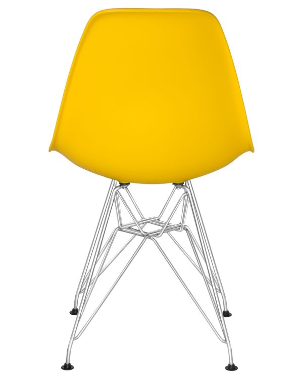 Стул обеденный DOBRIN DSR, ножки хром, цвет желтый (Y-01) — изображение 5